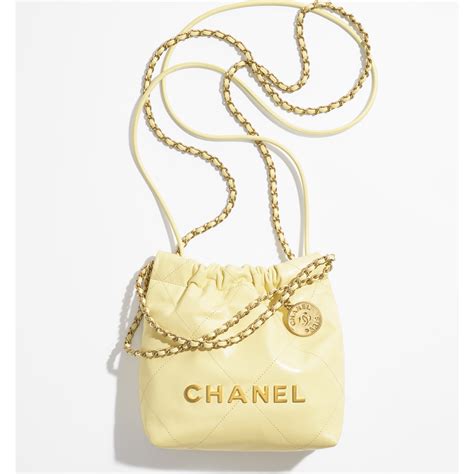 chanel mini 22 yellow|chanel handbags 22.